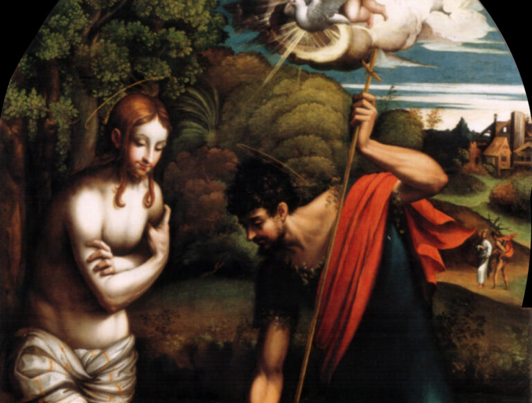 The Baptism of Christ by Parmigianino